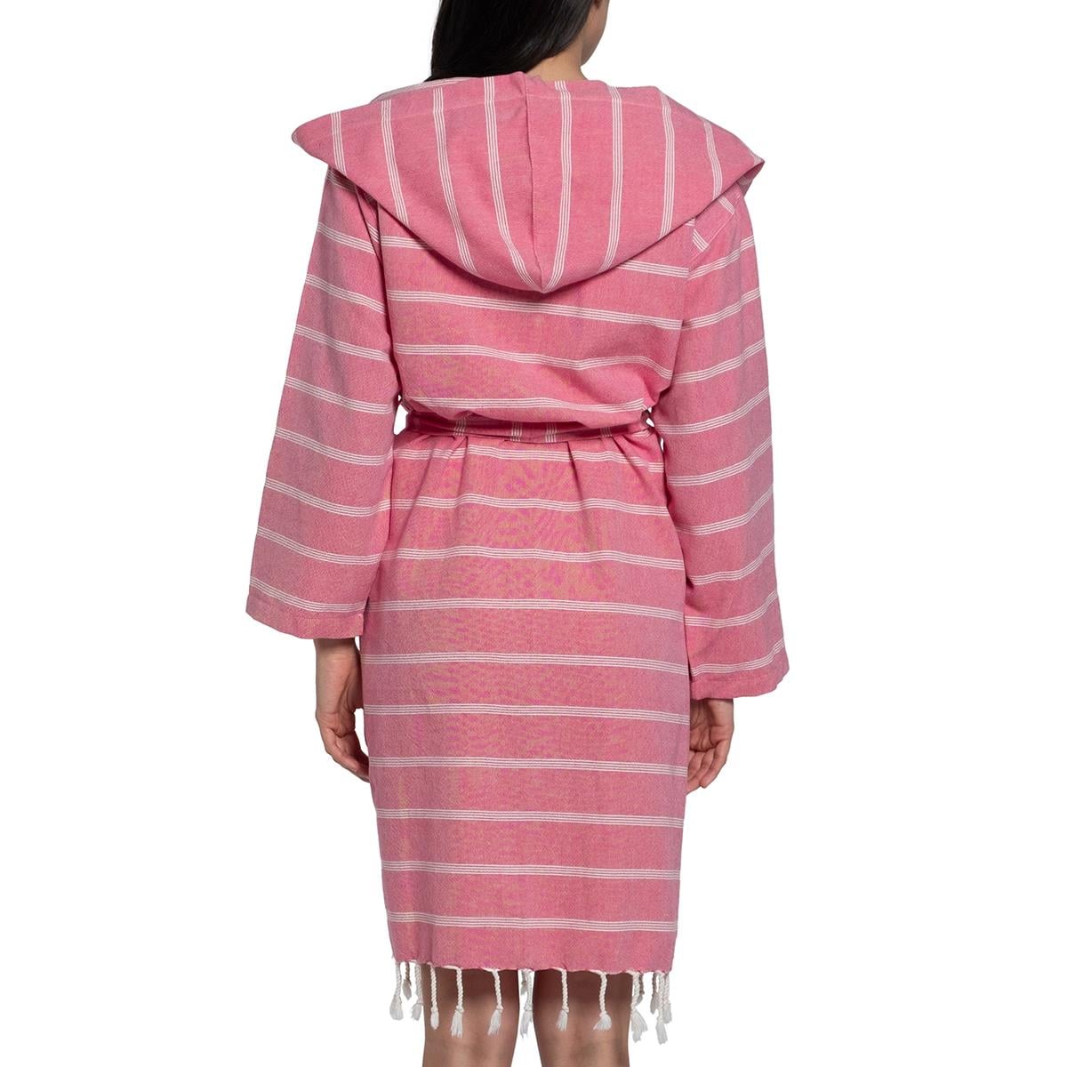 Kokosh Bathrobe with Hood Fuchsia
