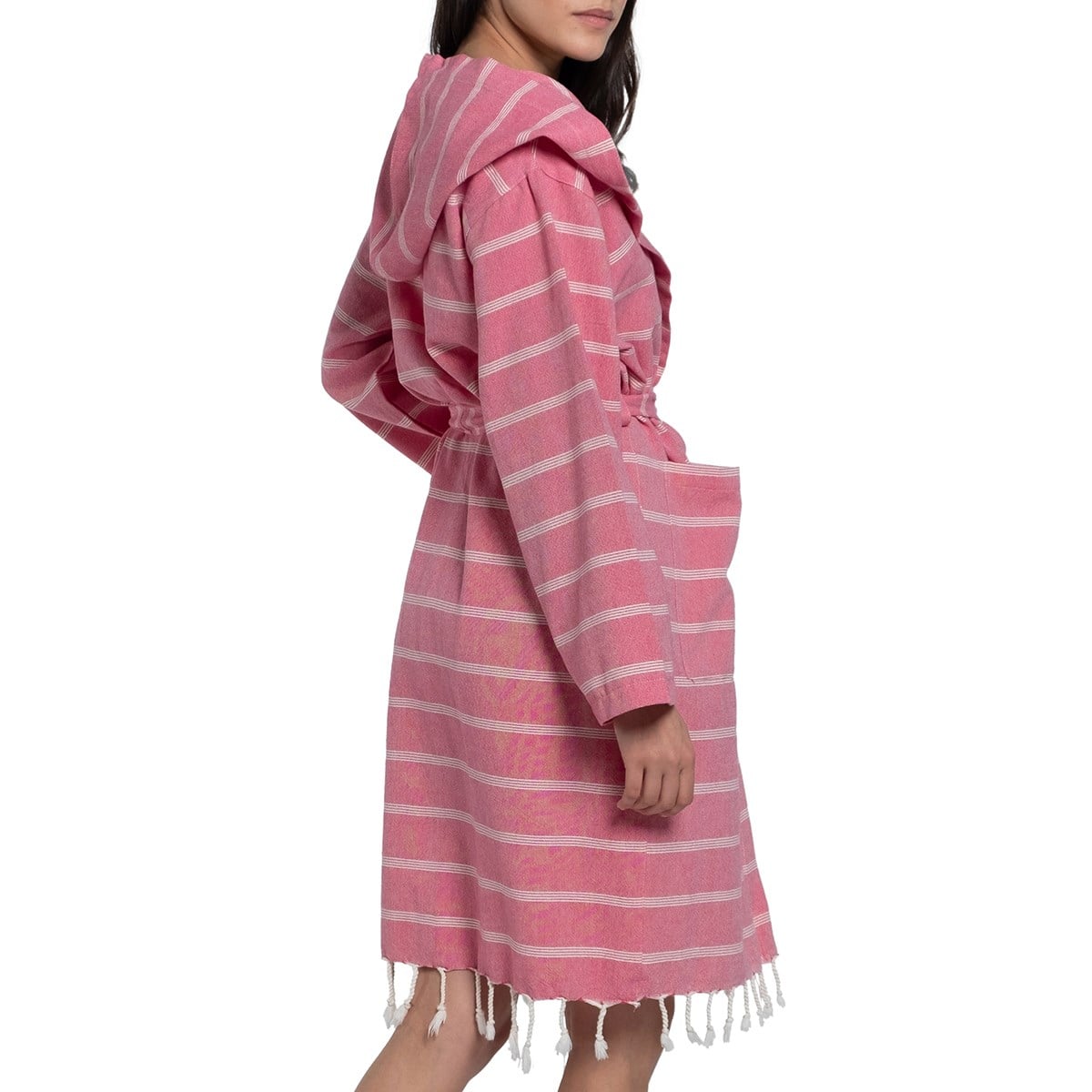 Kokosh Bathrobe with Hood Fuchsia