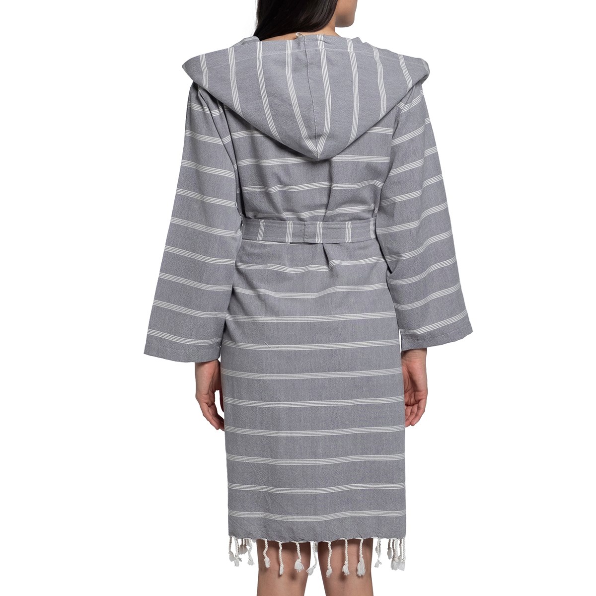 Kokosh Bathrobe with Hood Dark Grey