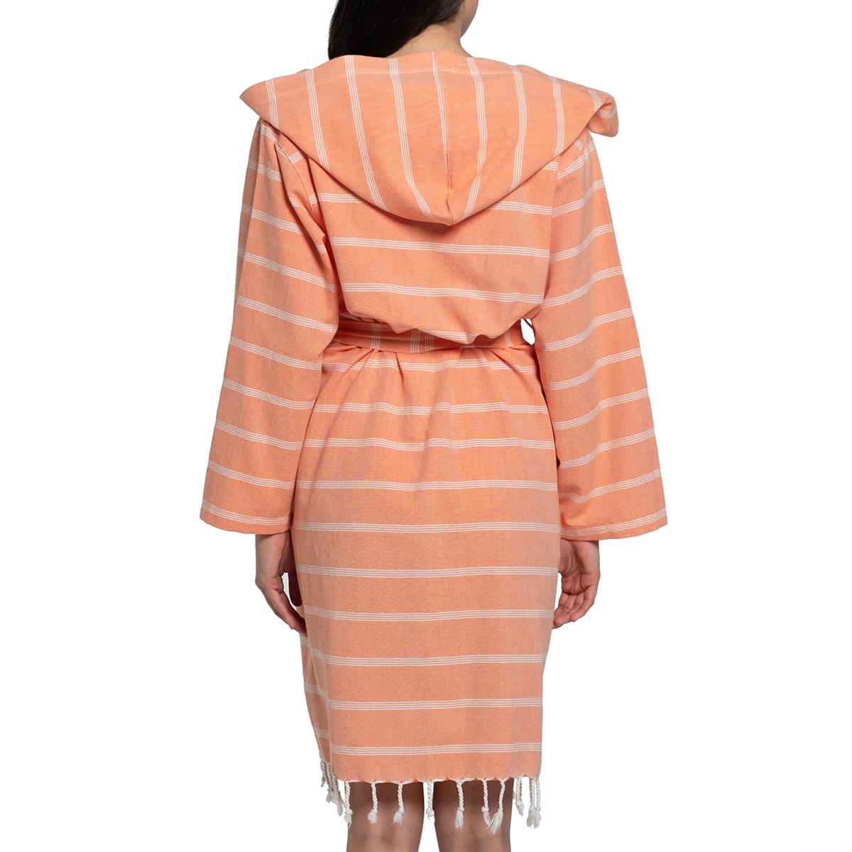 Kokosh Bathrobe with Hood Orange