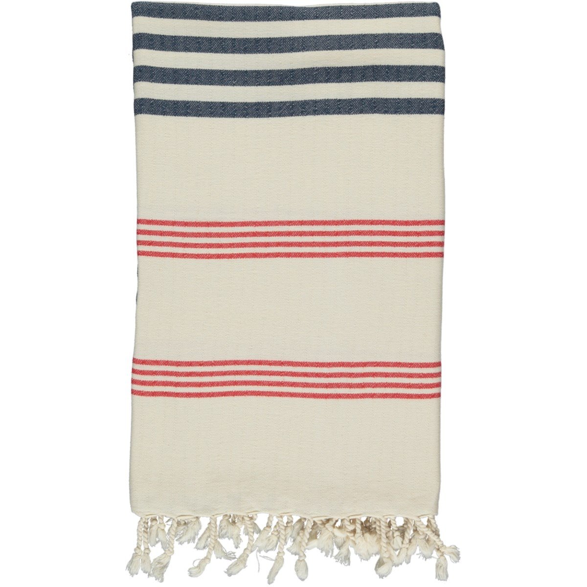Krem Sultan Fun Peshtemal Red - Navy - Natural