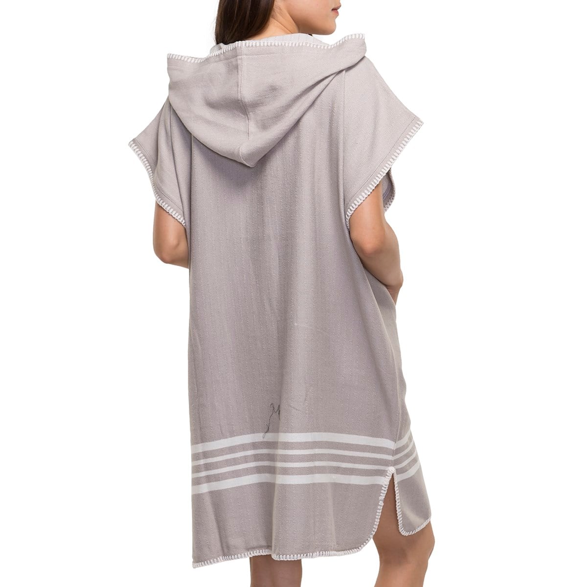 Krem Sultan Poncho Light Grey