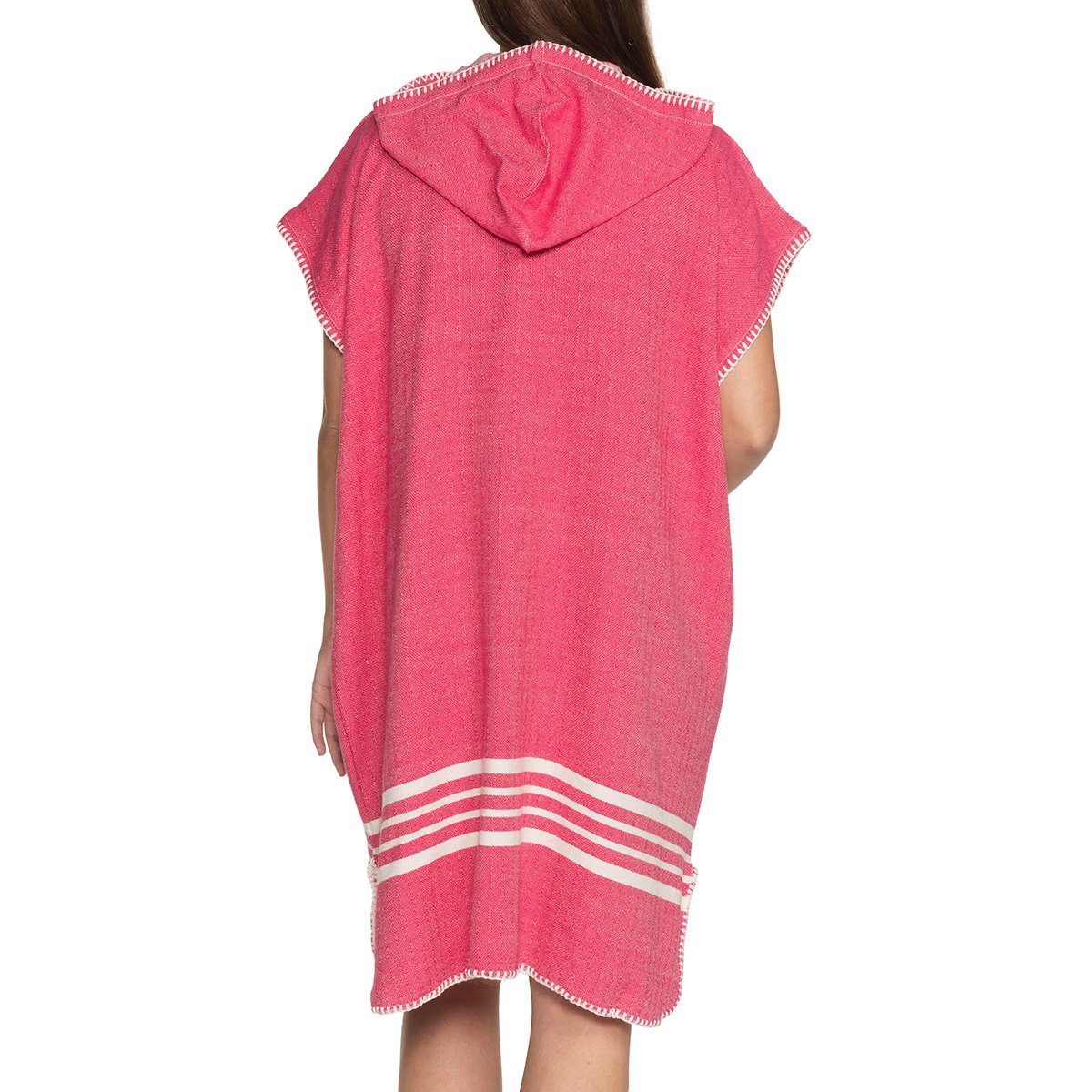 Krem Sultan Poncho Fuchsia