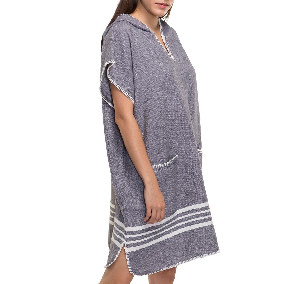 Krem Sultan Poncho Dark Grey