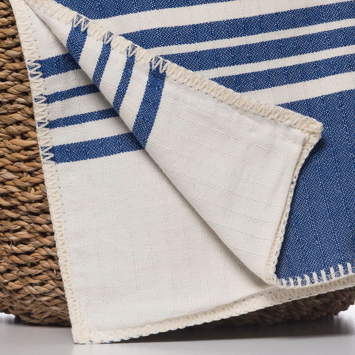 Krem Sultan Throw Royal Blue