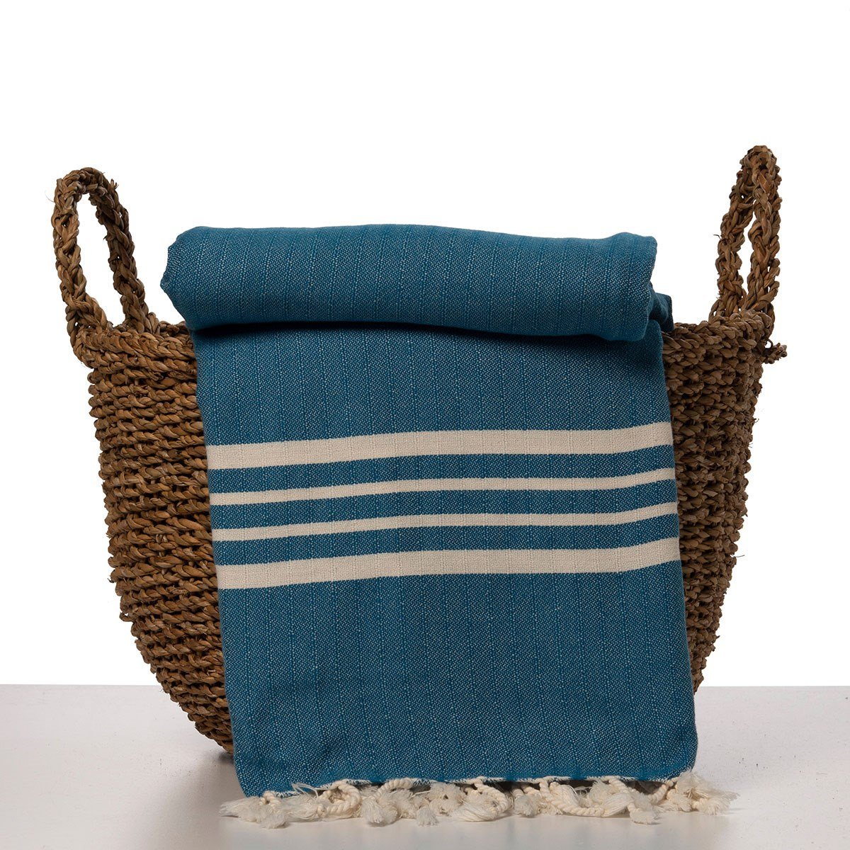 Krem Sultan XL Throw Petrol Blue