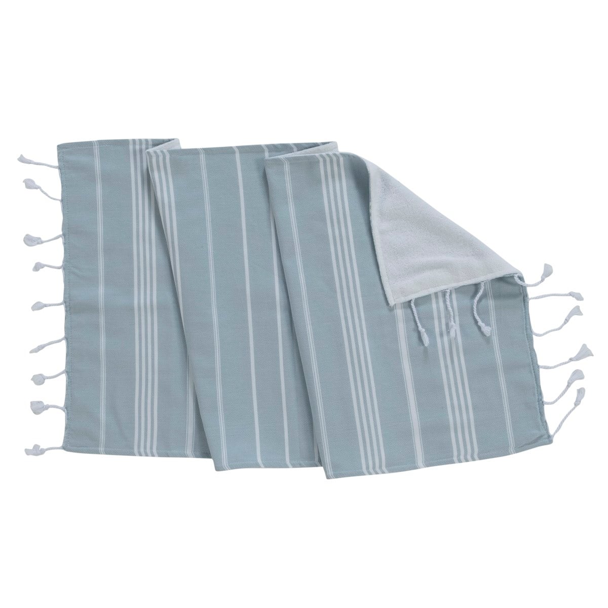 Leyla Peshtemal with Towel Light Blue