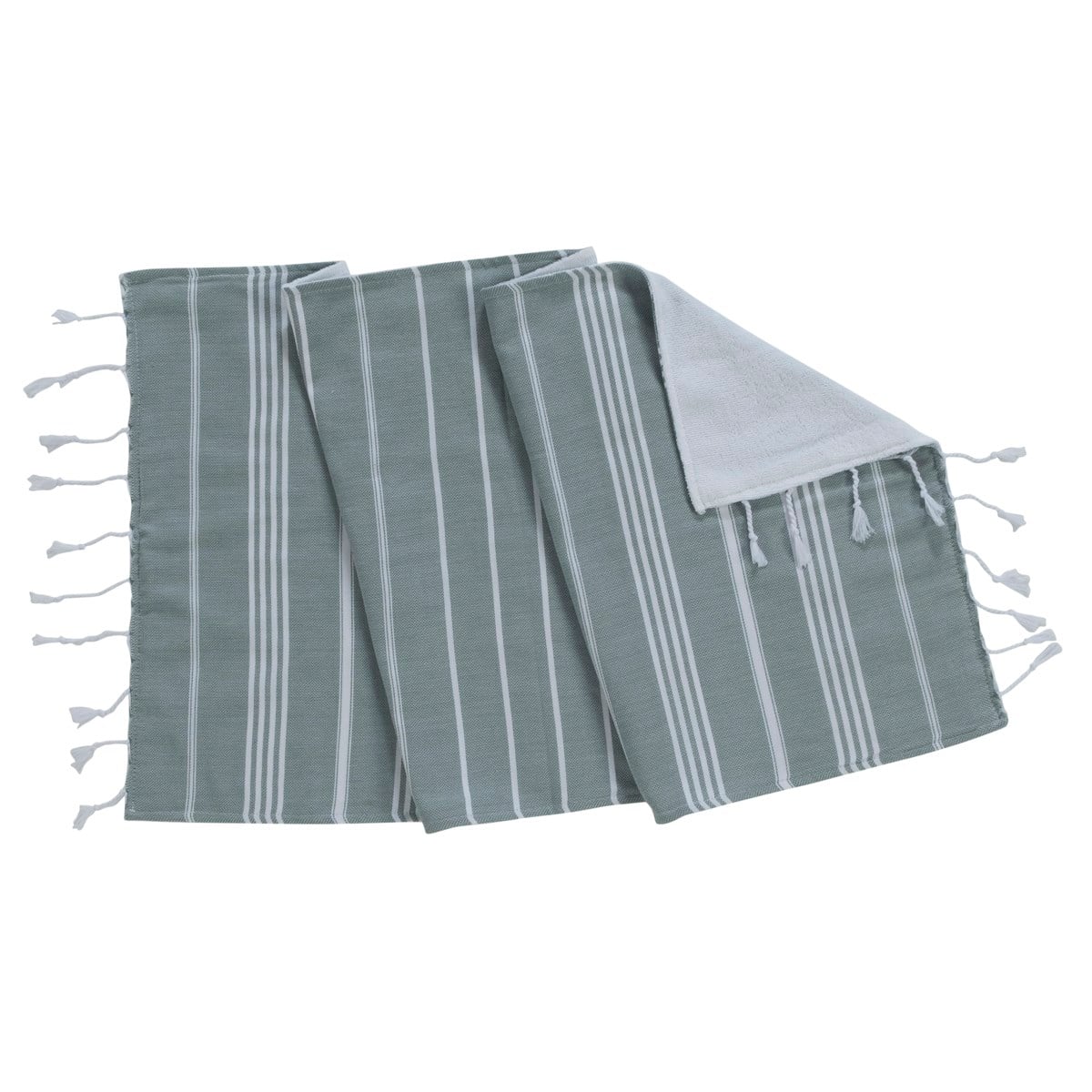 Leyla Peshtemal with Towel Almond Green