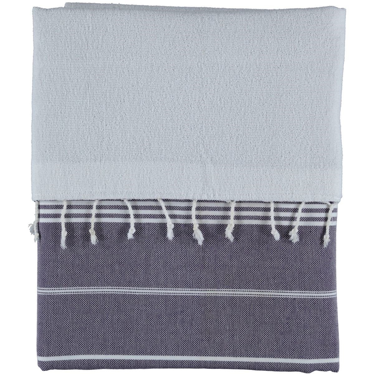 Leyla Peshtemal with Towel Dark Purple