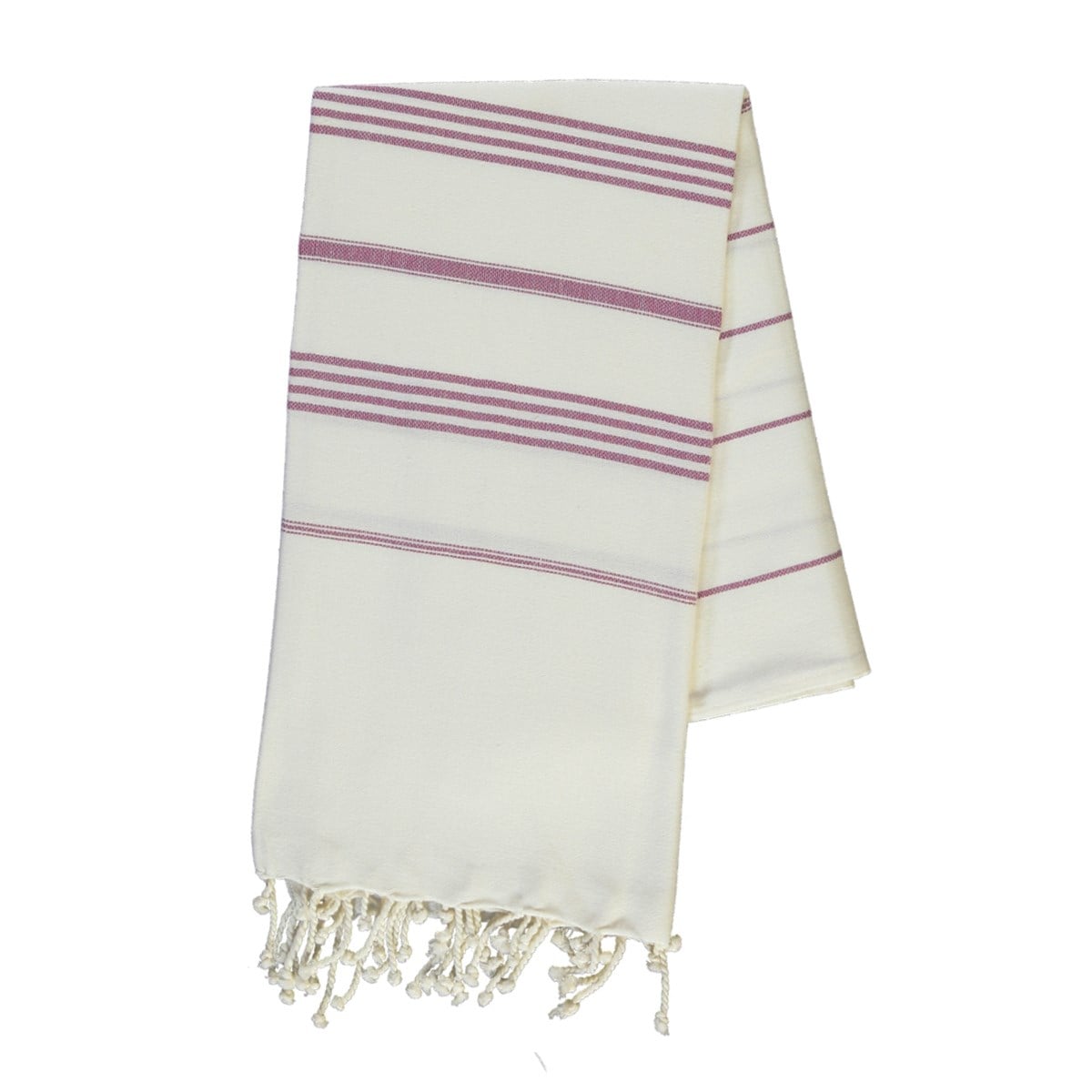 Leyla Peshtemal White - Light Purple