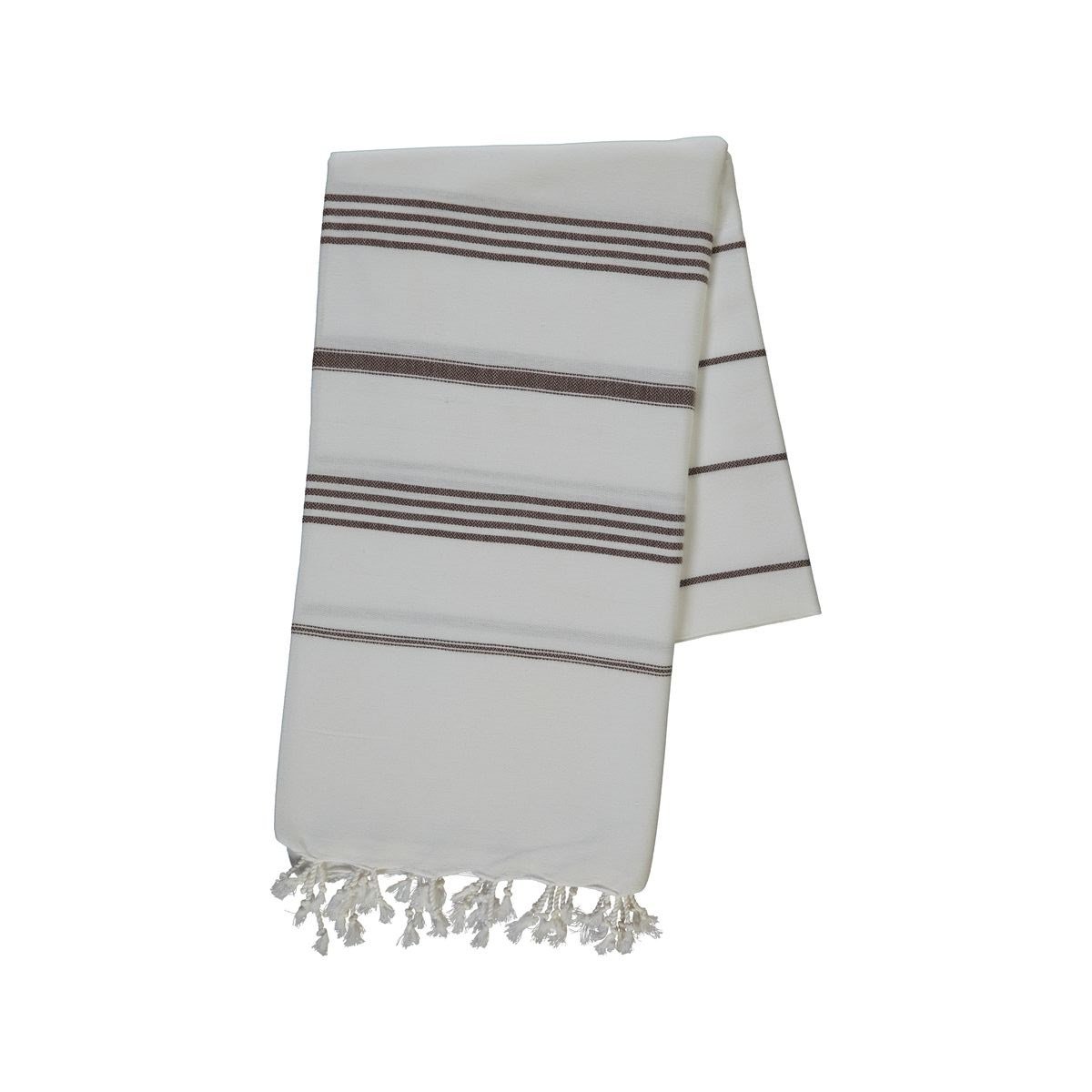 Leyla Peshtemal White - Brown