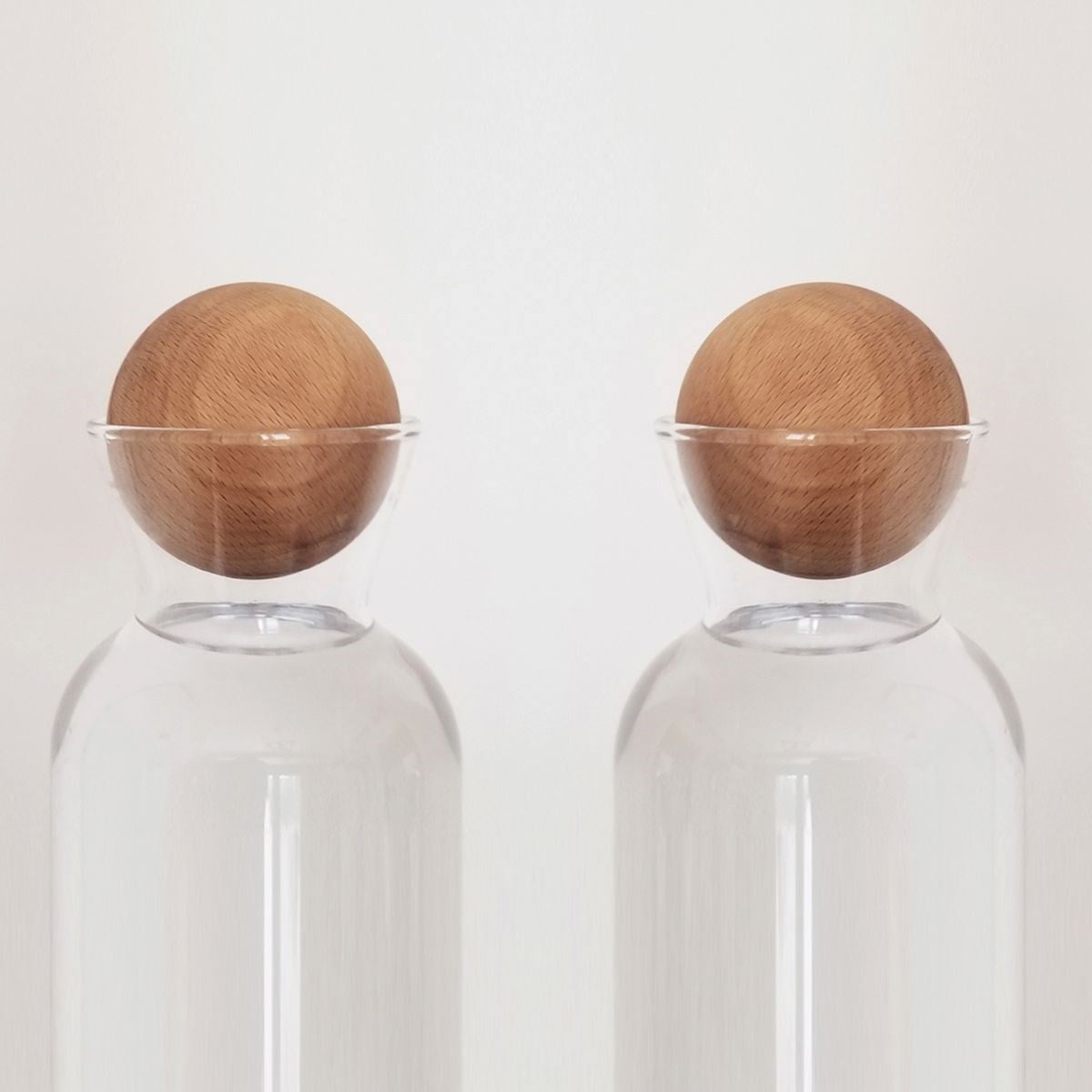 Solid Wood Sphere Karaf / Bottle / Jug Cover Home Accessories Natural