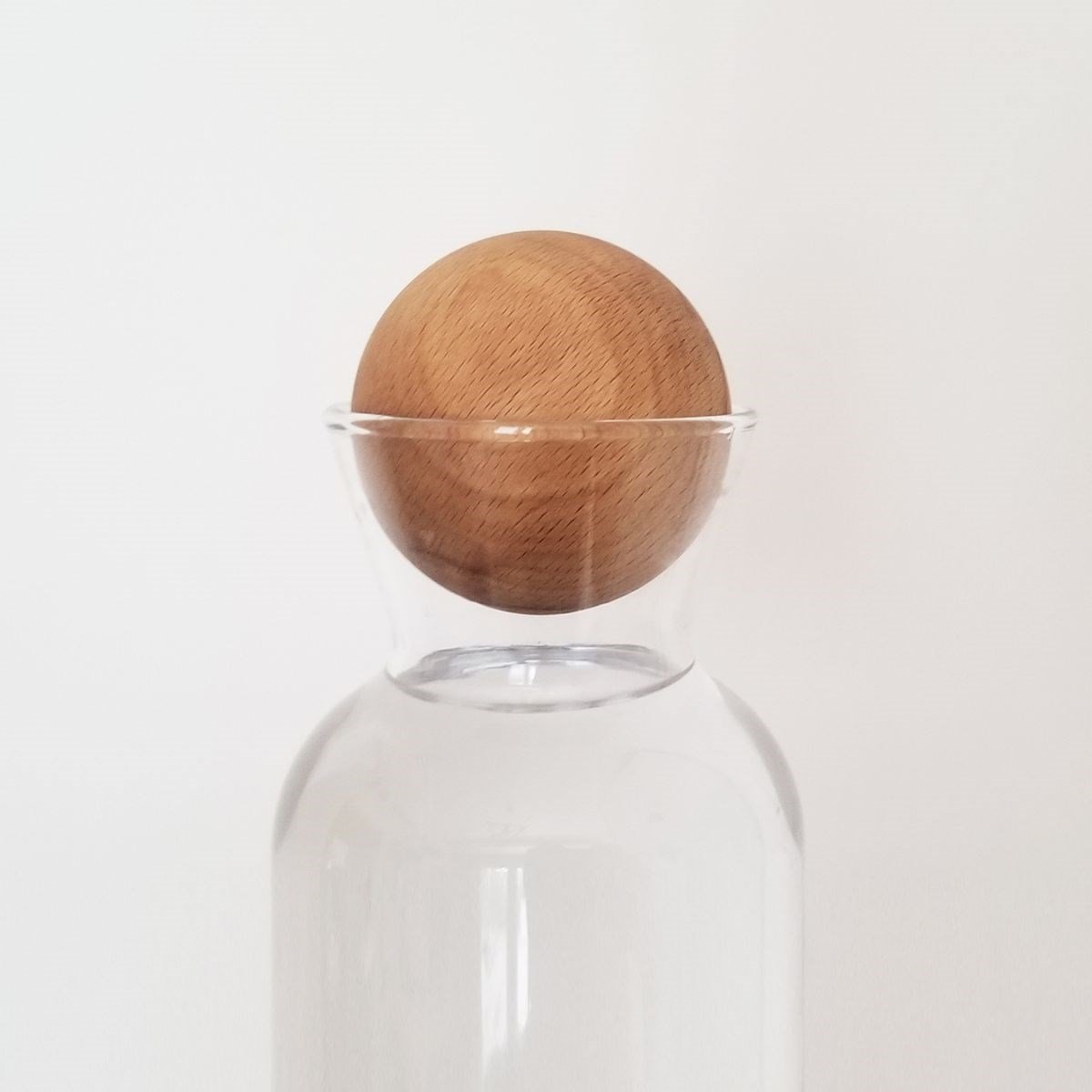 Solid Wood Sphere Karaf / Bottle / Jug Cover Home Accessories Natural