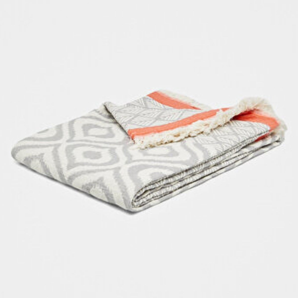 May Throw Light Grey - Coral