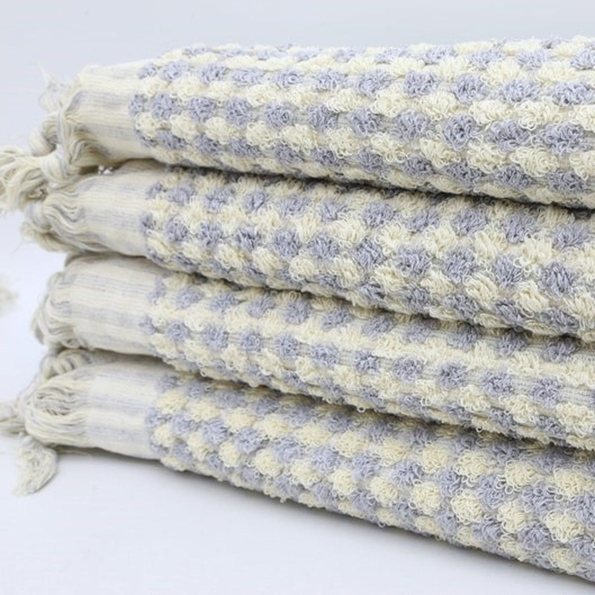 Chickpea Towel White - Light Grey
