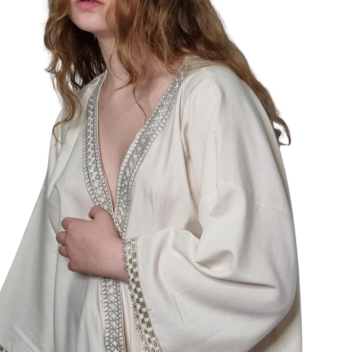 Satin Caftan Natural