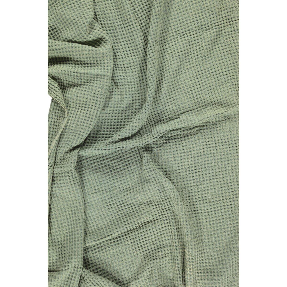 Stone Waffle Throw Almond Green