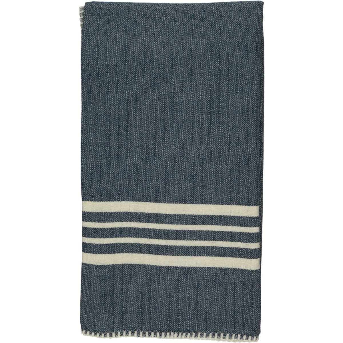 Sultan Stitched Peshtemal Navy