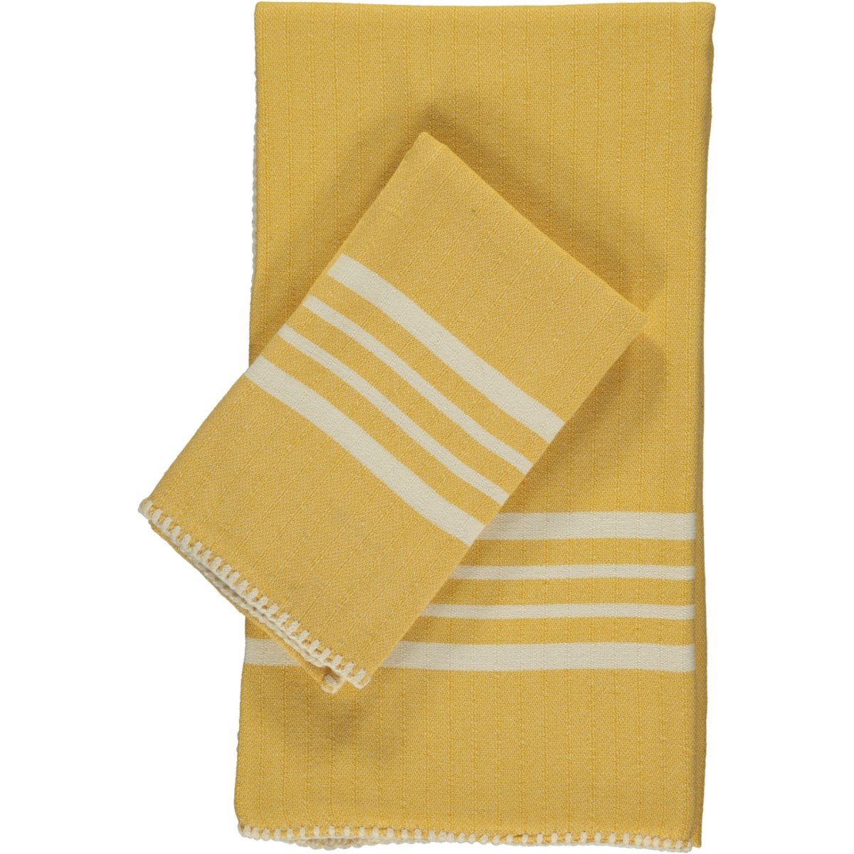 Sultan Stitched Peshtemal Yellow