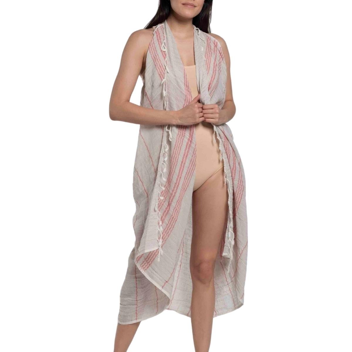 Toprak Pareo Taupe - Red