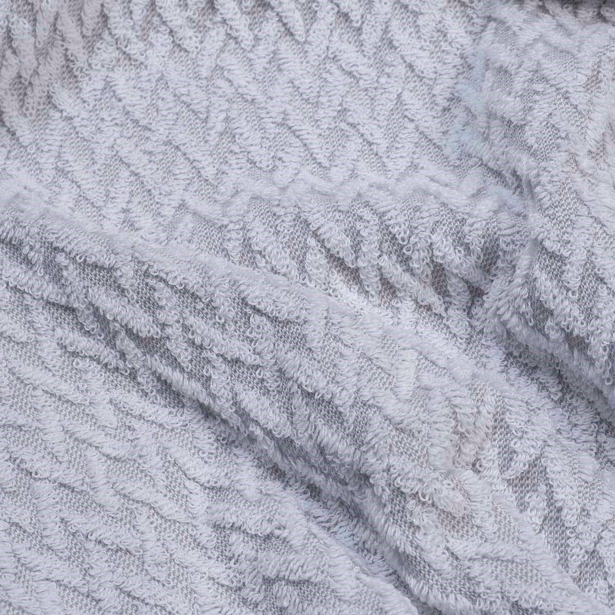 Zigzag Havlu Açık Gri