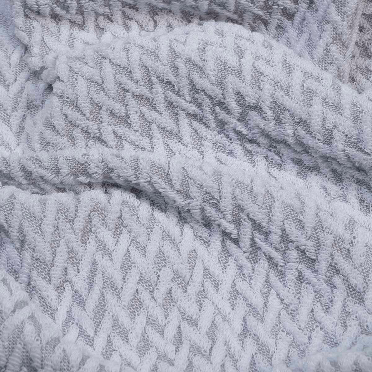 Zigzag Havlu Açık Gri