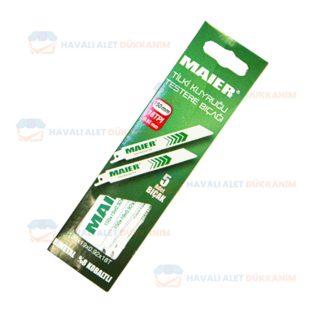 152 mm. 5'li Tilki Kuyruğu Testere Bıçağı