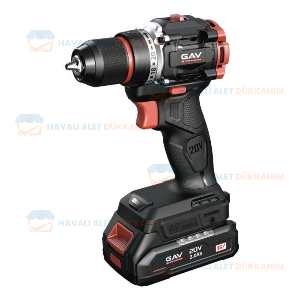 Akülü Vidalama MakinesiGAV A132 Akülü Darbeli Delme - Vidalama 20V 65 Nm