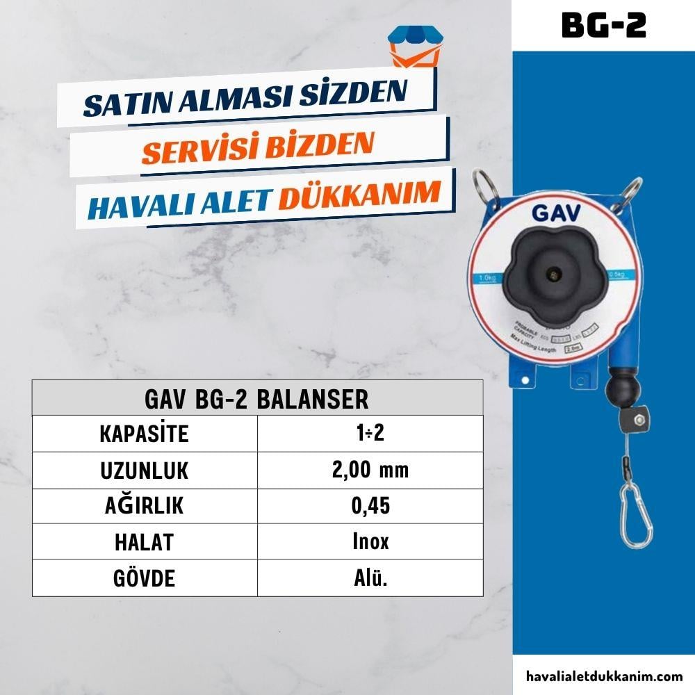 BalanserGAV BG-2 Balanser 1 - 2 kg | 2 Metre Halat
