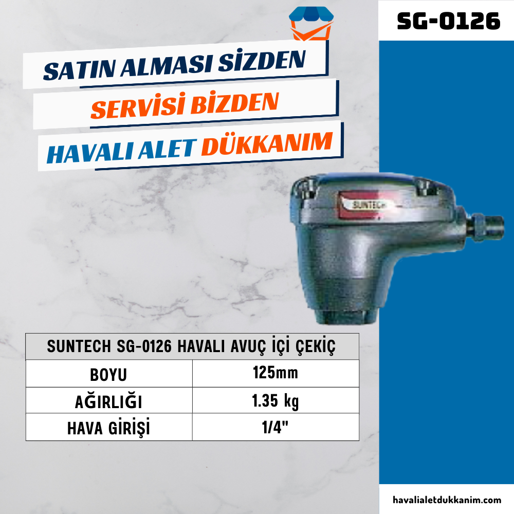 Diğer Havalı El AletleriSUNTECH SG-0126 Havalı Avuç İçi Çekiç