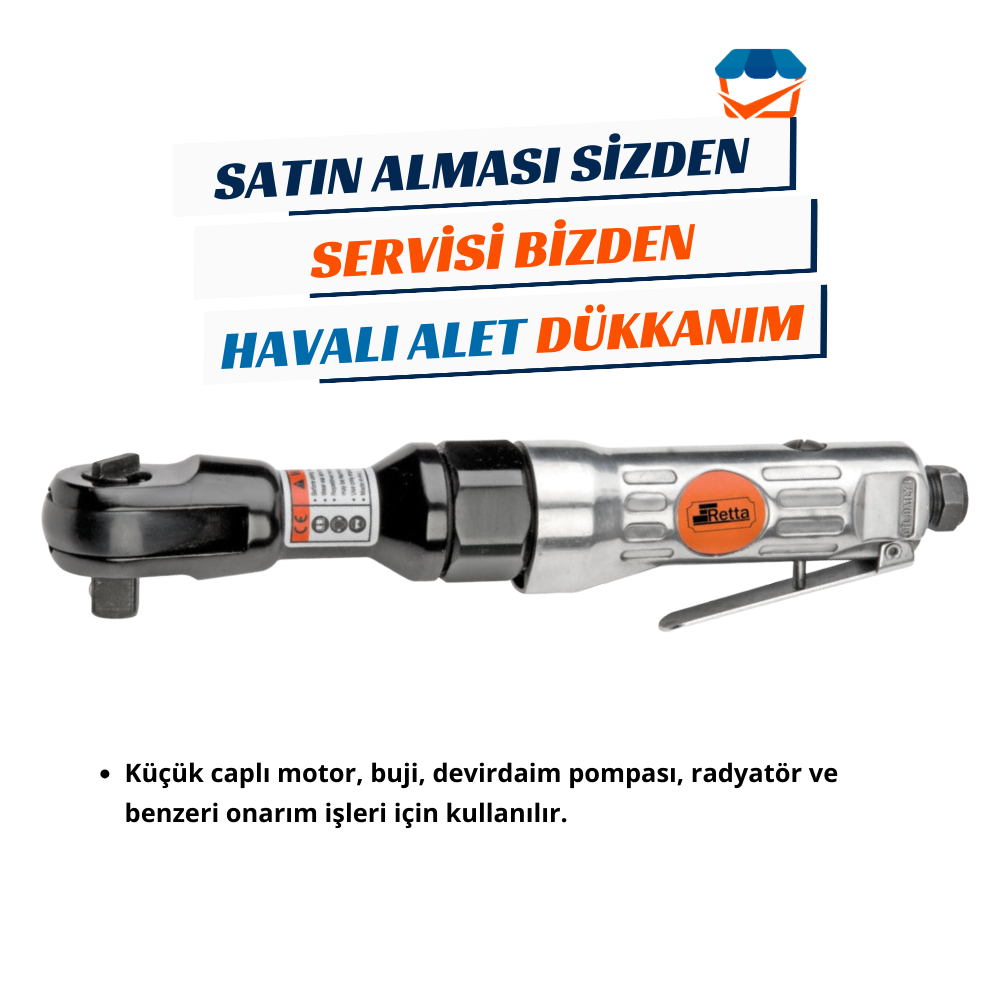 Havalı CırcırRETTA RHC1000 Havalı Cırcır Motoru 1/2''