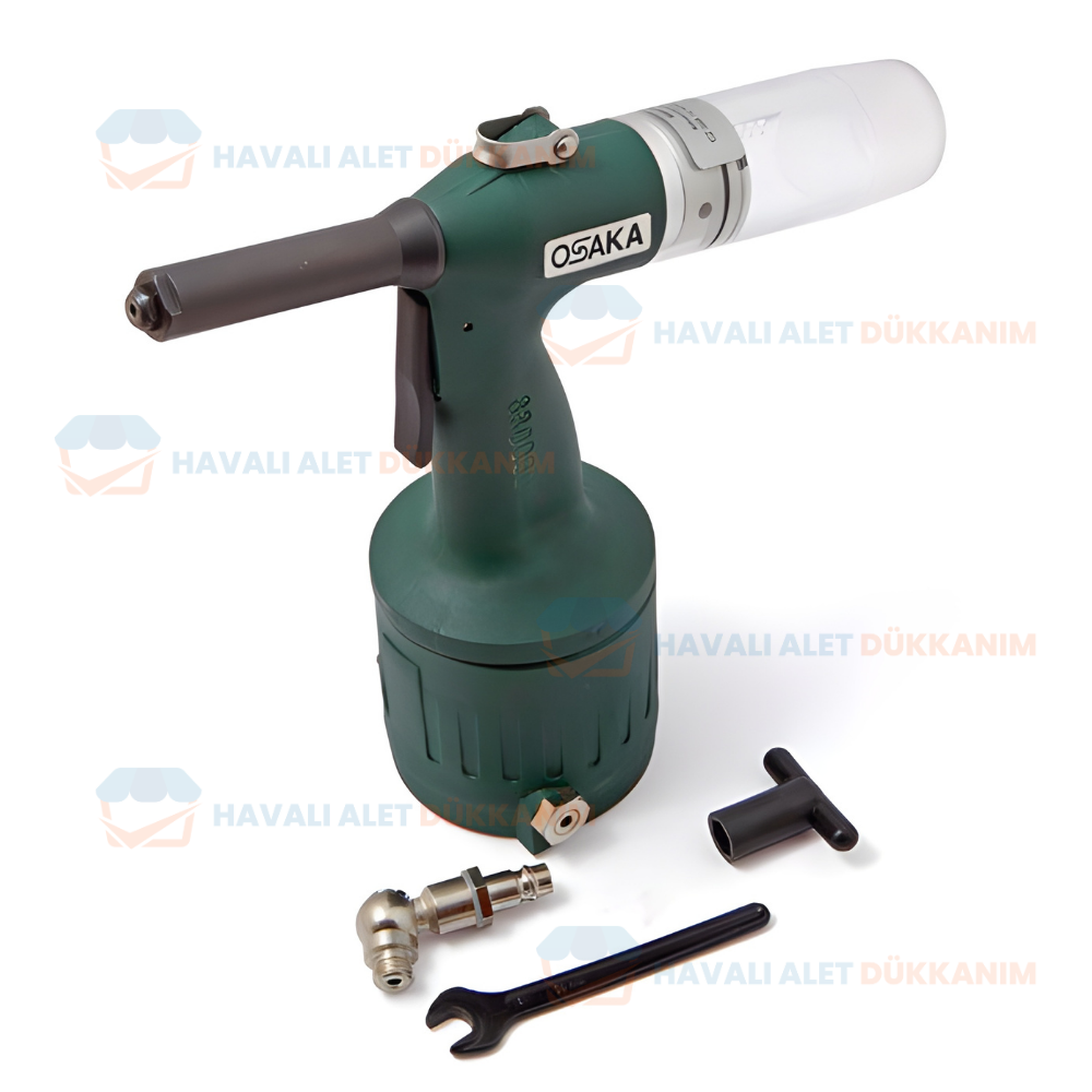 Havalı Perçin TabancasıOSAKA OPT-P 5020 Havalı Pop Perçin Vakumlu