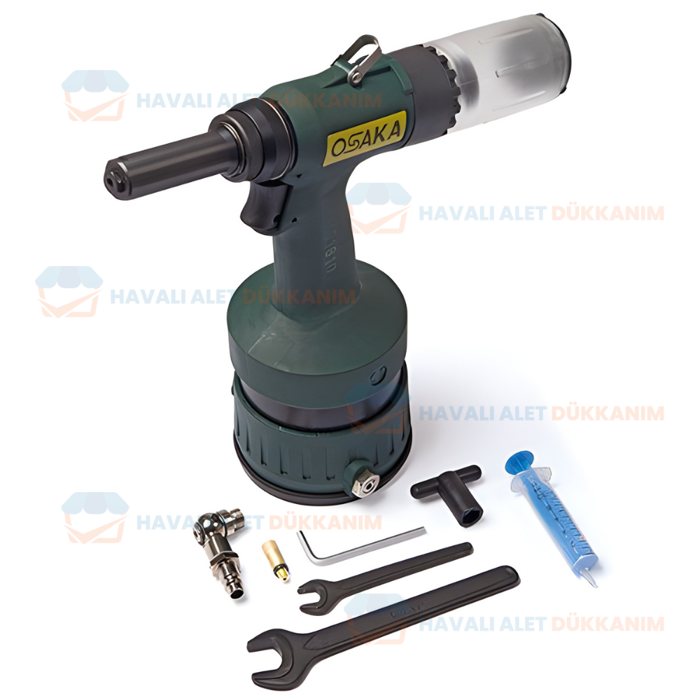 Havalı Perçin TabancasıOSAKA OPT-P 5040N Havalı Pop Perçin Vakumlu