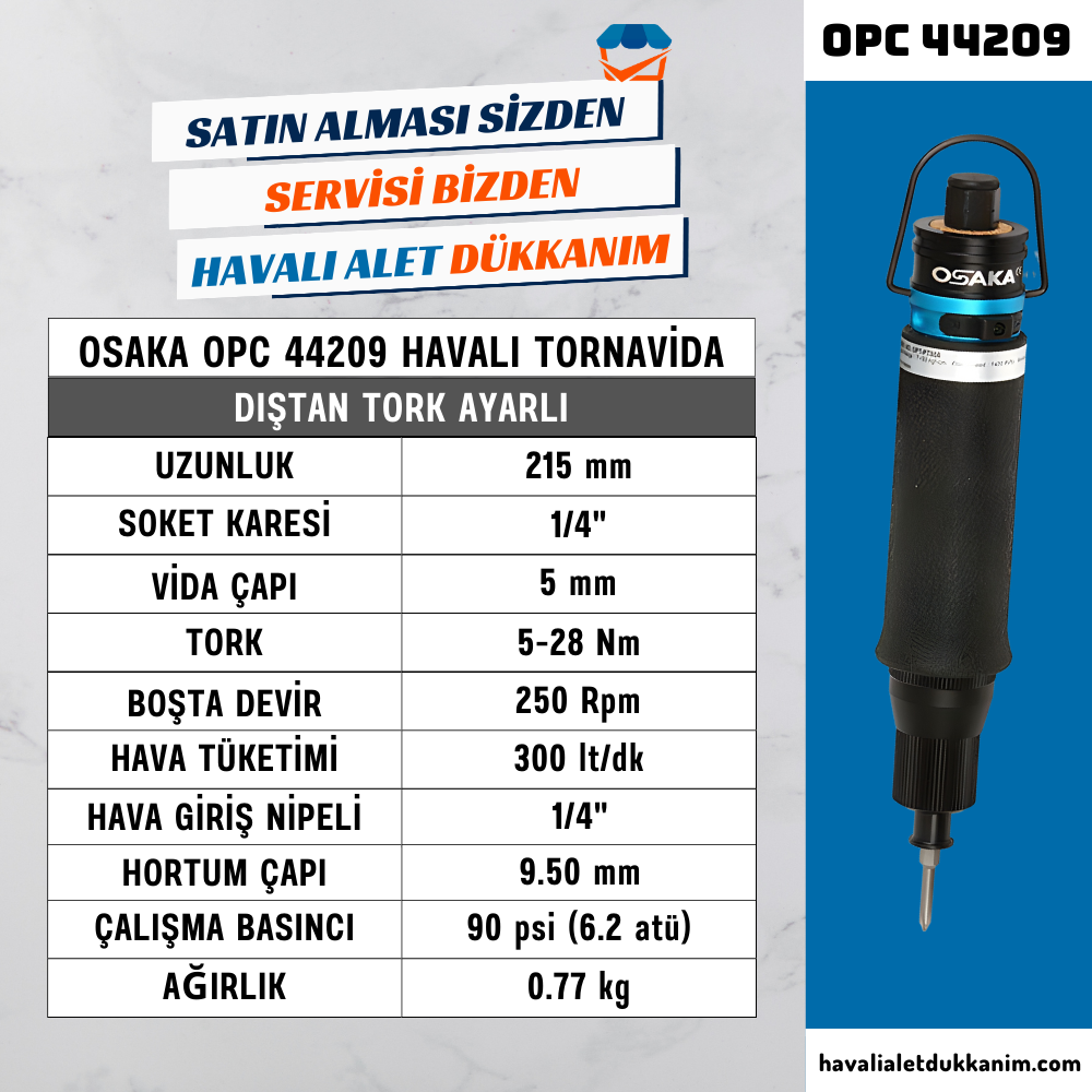 Havalı TornavidaOSAKA OPC 44209 Havalı Tornavida