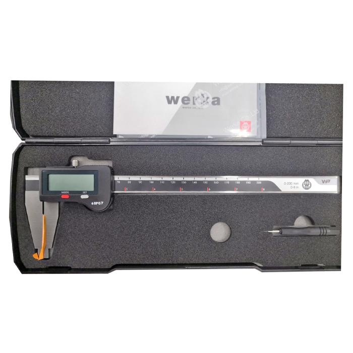 IP67 Büyük Çene Dijital Kumpas 200x0.01mm