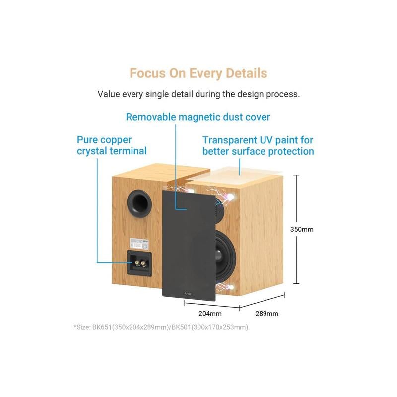 Arylic BK501/651 2 Way Bookshelf Speakers