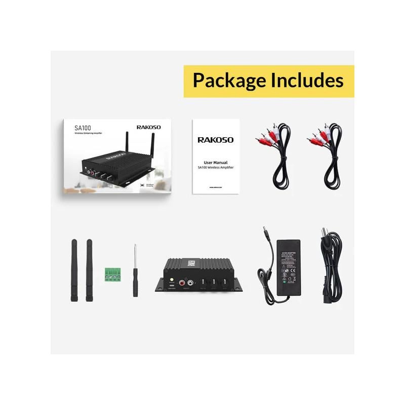 Arylic SA100 50W x 2 Wireless On-Wall Amplifier