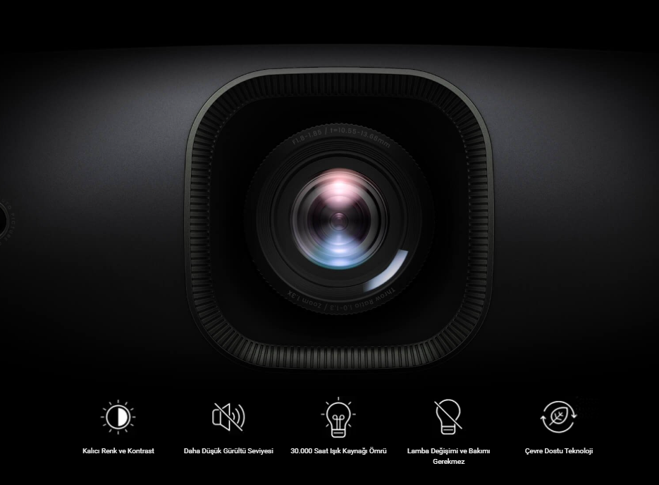 BenQ W2720i 4K 2500 Lümen LED Ev Sineması Projektörü