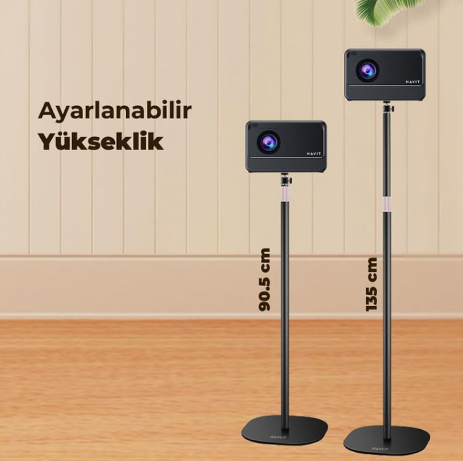 Havit PA305 Ayaklı Projeksiyon Tripod 90 - 135cm Ayarlanabilir Yükseklik Karbon Çelik