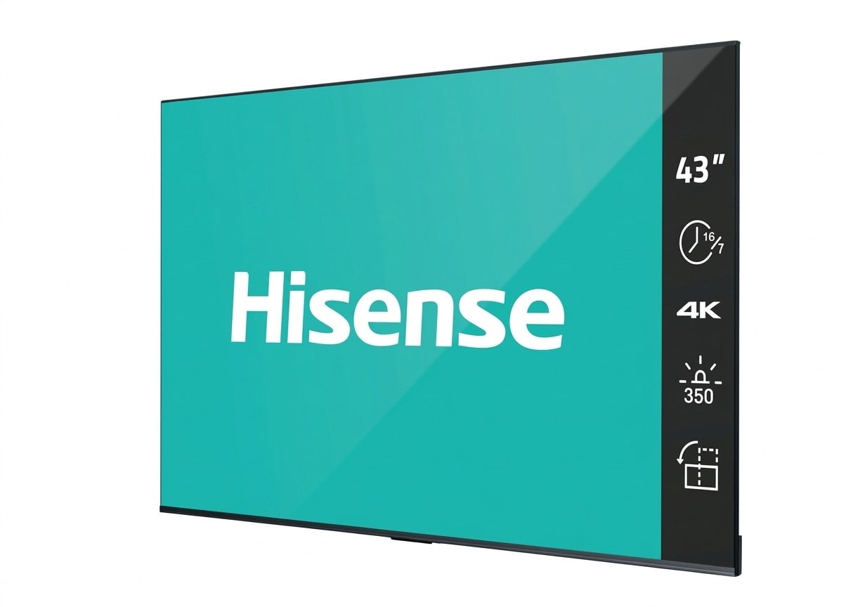 Hisense 43DP30FE 4K UHD Dijital Dijital Tabela Ekranı - 7/24 Çalışma