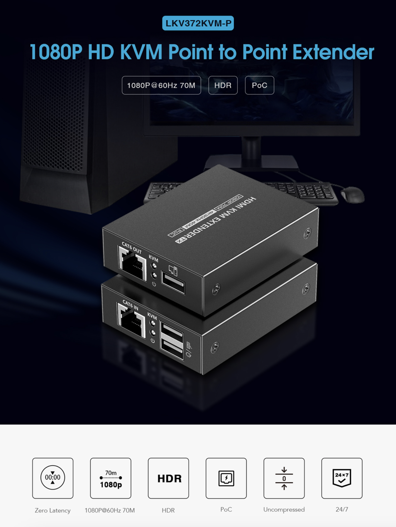 LENKENG LKV372KVM-P