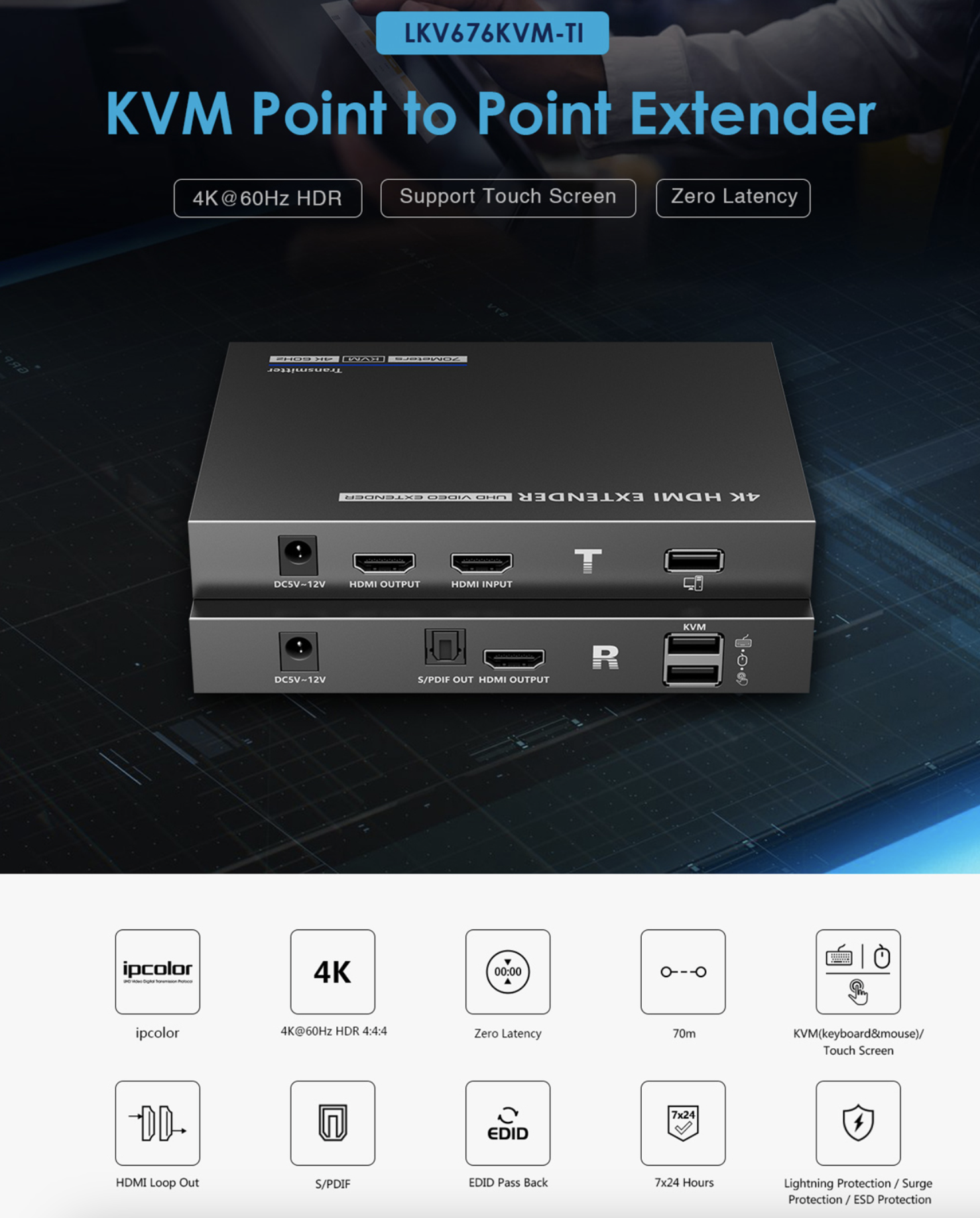 LENKENG LKV676KVM-TI