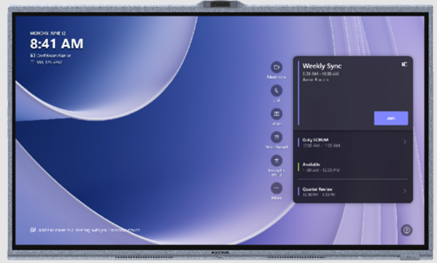 MAXHUB XBoard V7 MTR Microsoft Teams Odaları için Dokunmatik Ekran