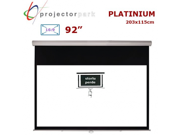 PROJECTORPARK Platinium 203 x 115 cm 16:9 92