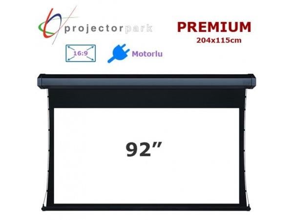 PROJECTORPARK Premium 204 x 115 cm Motorlu Perde