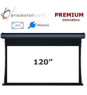 PROJECTORPARK Premium 244 x 183 cm motorlu perde