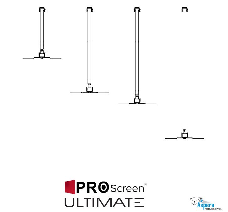 PROSCREEN ULTIMATE PRJ-5 180cm-270cm ASKI APARATI