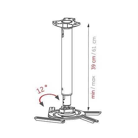 PROSCREEN ULTIMATE PRJ-8 PRO SERİSİ ASKI APARATI 39-61 cm
