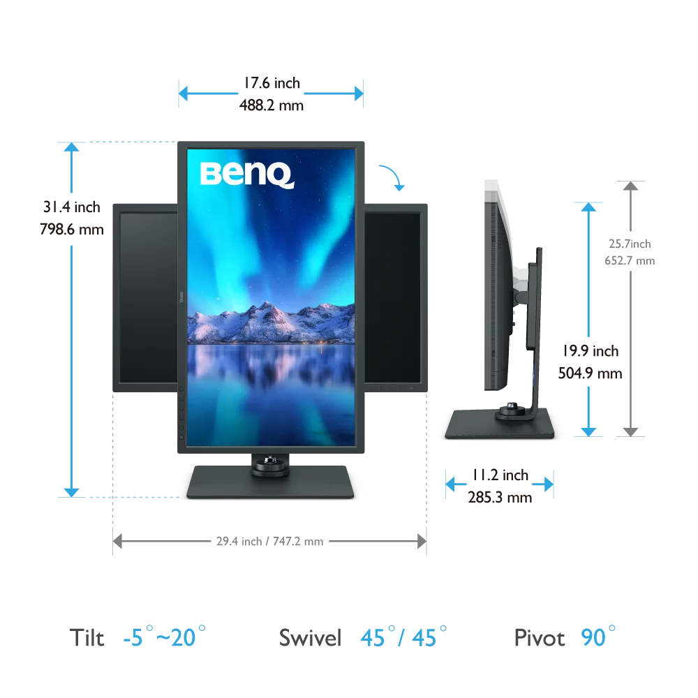 SW321C｜32 inç 4K AdobeRGB USB-C Fotoğrafçı Monitörü