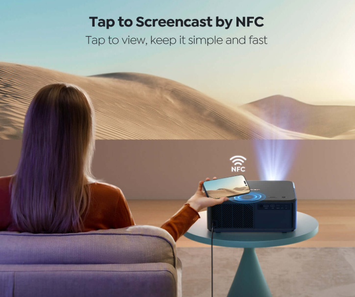 Yaber K2s 1080p Smart Projektör – 800 ANSI, Wi-Fi 6, JBL & Dolby Ses, NFC & Alexa Kontrollü